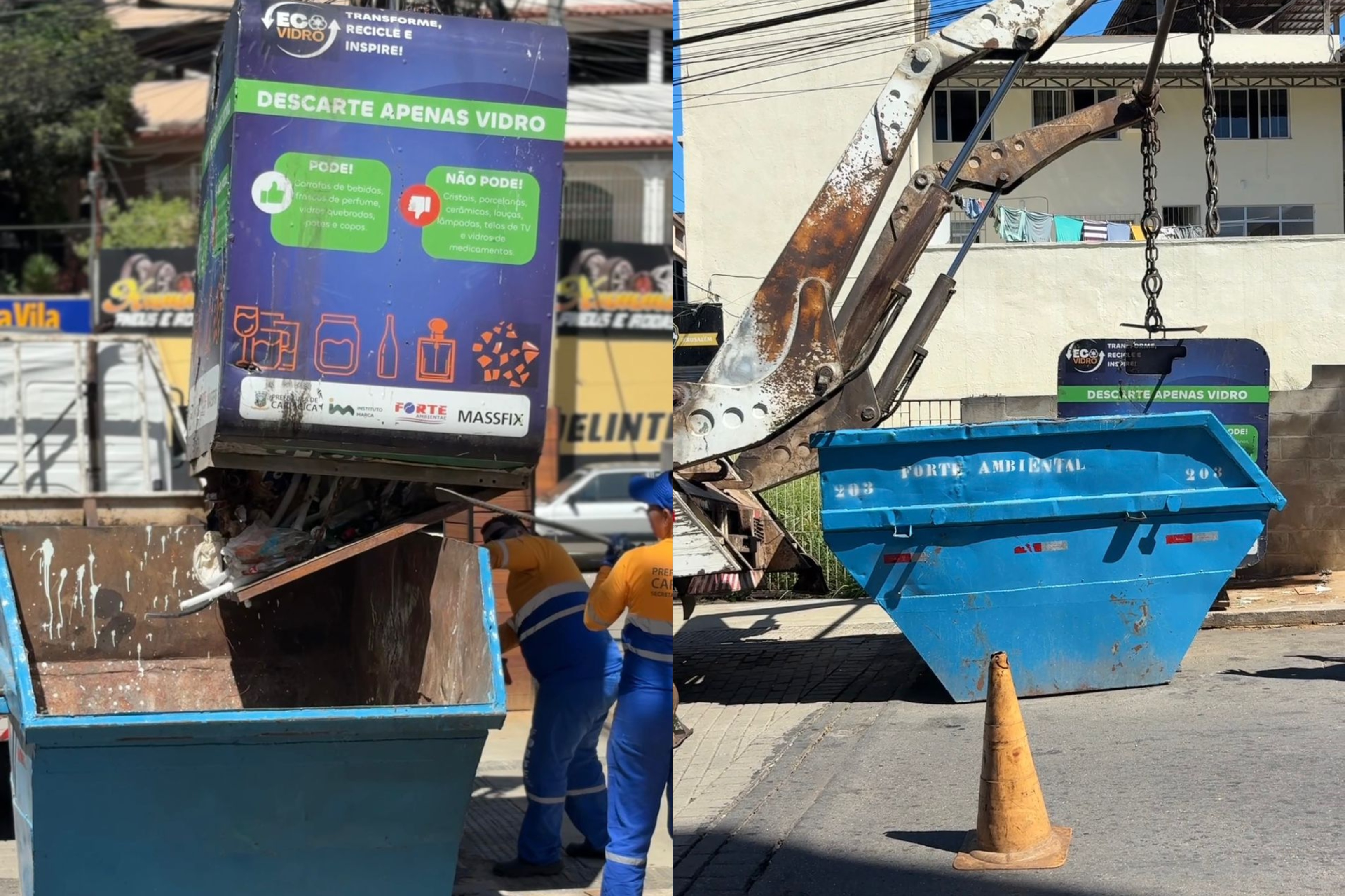 Coletores alertam: descarte de vidro de forma errada ainda é risco para quem cuida da cidade
